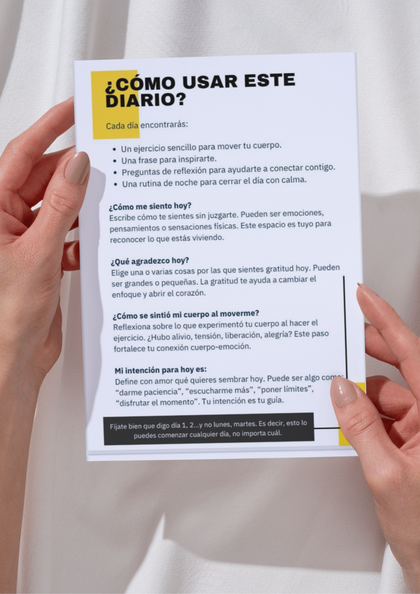 Diario “TODO FLUYE” – 5 Días de Movimiento y Bienestar