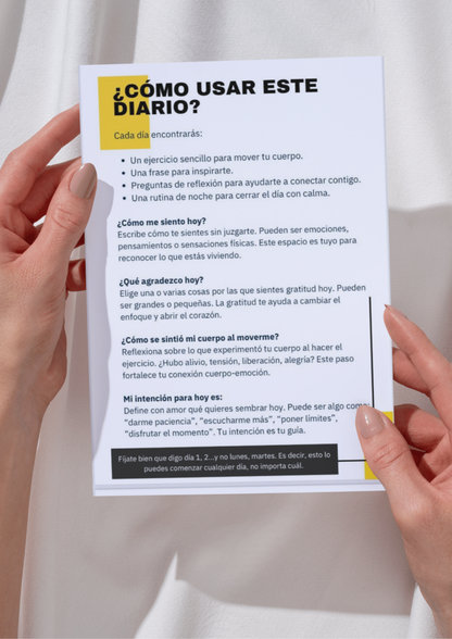 Diario “TODO FLUYE” – 5 Días de Movimiento y Bienestar