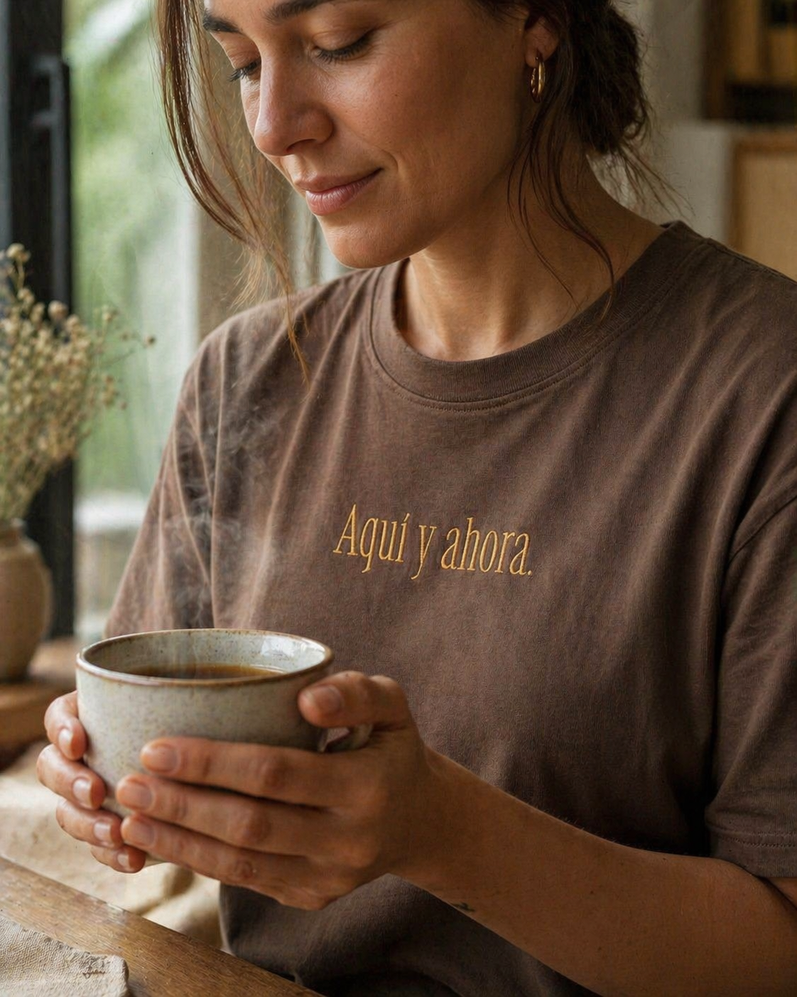 Aquí y ahora.