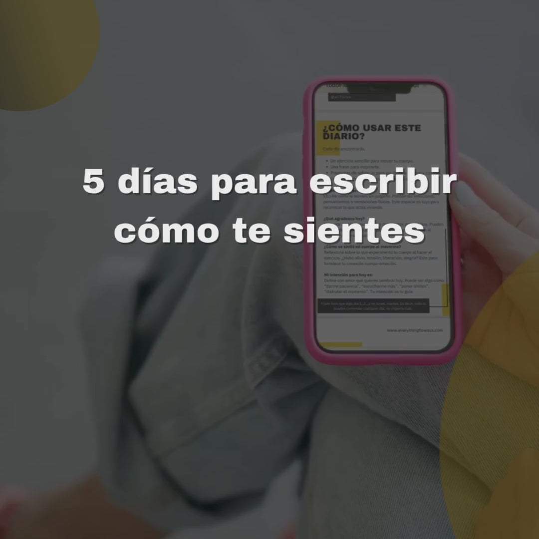 Diario “TODO FLUYE” – 5 Días de Movimiento y Bienestar